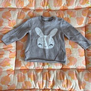 H&M Gray Kids Sweater with Bunny Design